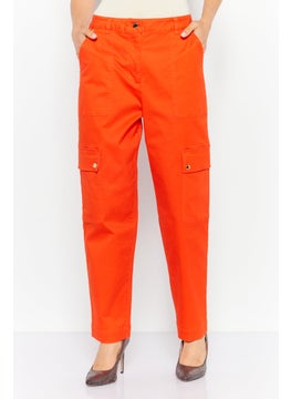 Women Regular Leg Solid Cargo Pants, Orange - pzsku/ZD7CF6C05CC3D4D4E8AB5Z/45/_/1725379184/c65b7036-af22-469a-a783-b330f8b39ac1