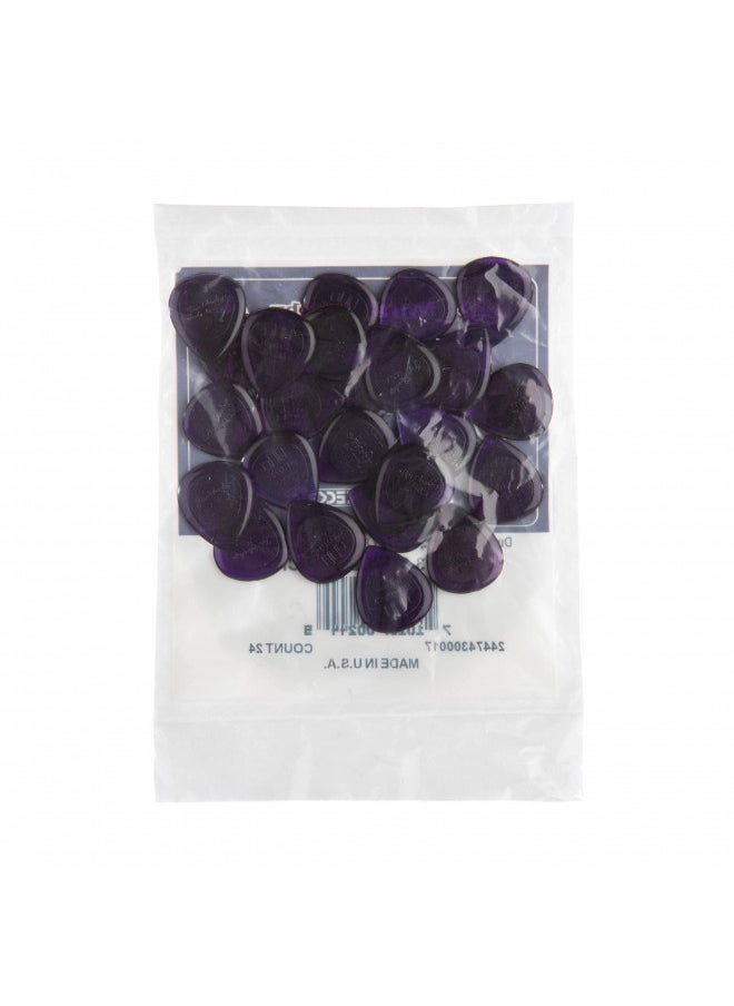 JIM DUNLOP JIM DUNLOP 474R3.0 Stubby®, Dark Purple, 3.0mm, 24/Bag  - Image 2