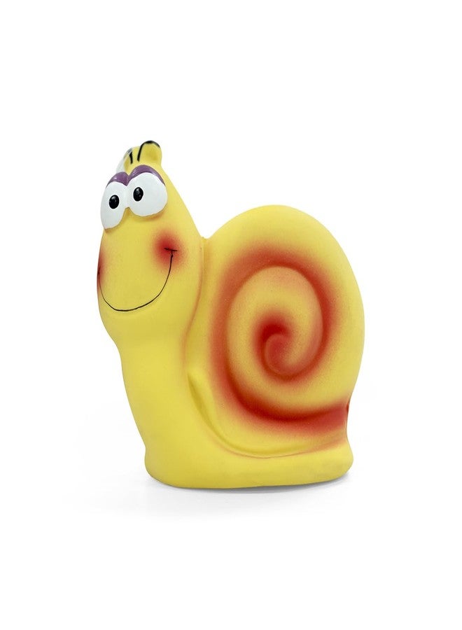 Zigly Lifestyle Turbo Tom Snail Squeaker Dog Toy - Image 1