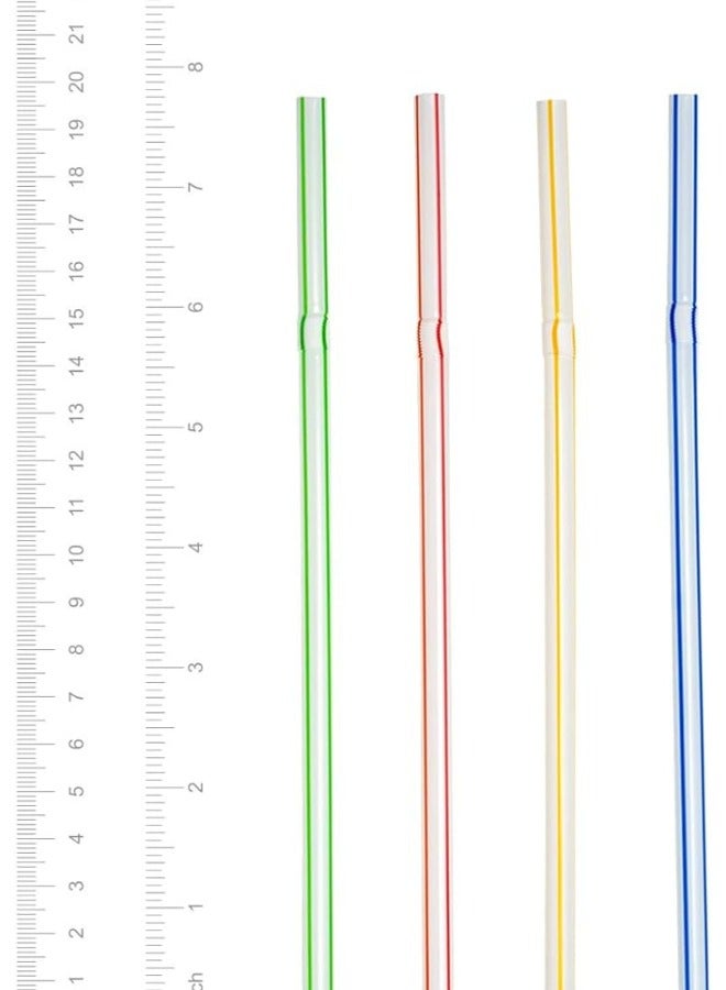 Halapack [100 PCS] Disposable Straw Colourful  8mm Drinking Straws Single Wrapped / Coloured Straw - Image 1
