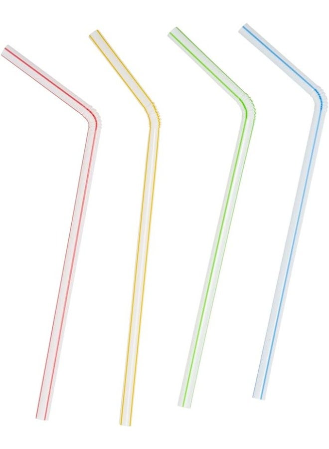 Halapack [100 PCS] Disposable Straw Colourful  8mm Drinking Straws Single Wrapped / Coloured Straw - Image 4