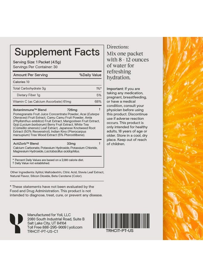YOLI Truth Antioxidant Health Drink Packets (Citrus) - Image 4