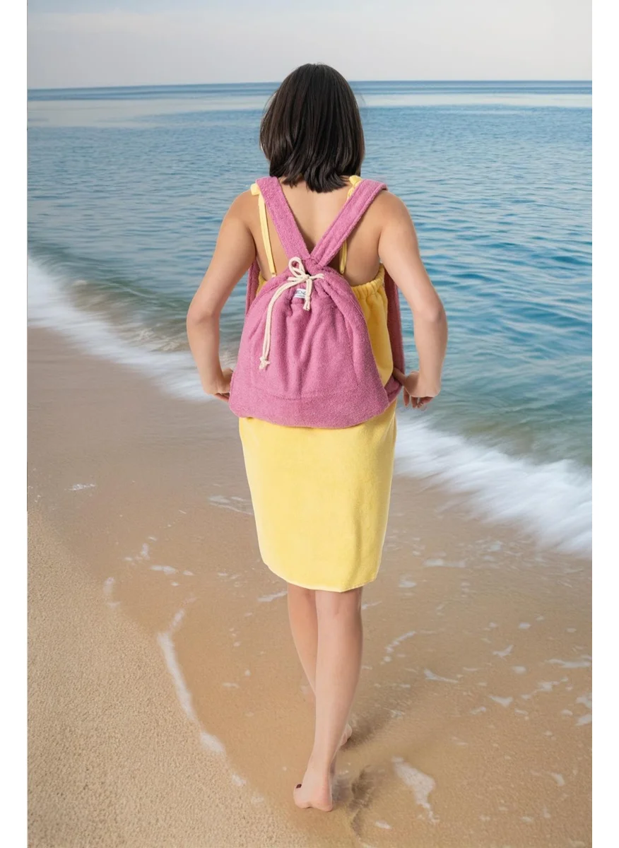 Ender Home Towel Beach Backpack + Towel Pool Sea Sunbed Towel Bag
