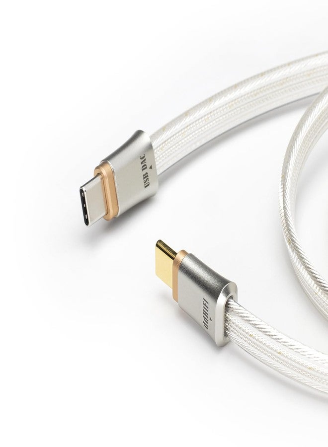 DD كابل إشارة رقمي ddHiFi TC19CC (كوميت) فضة نقية USB-C إلى USB-C OTG بطول 45 سم، تصميم متوازي بأربعة أسلاك - Image 1