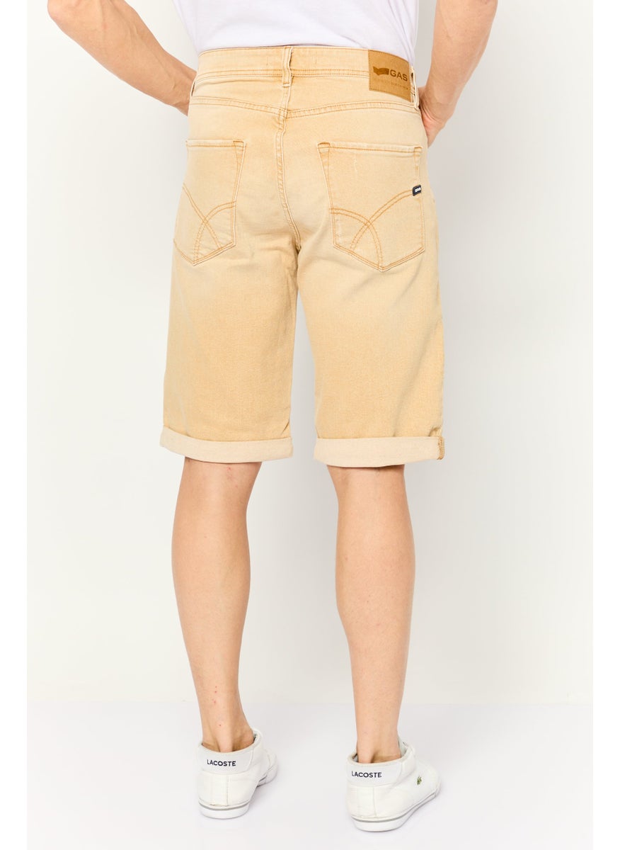 GAS - Men Rip Basic Shorts, Khaki - Image 1
