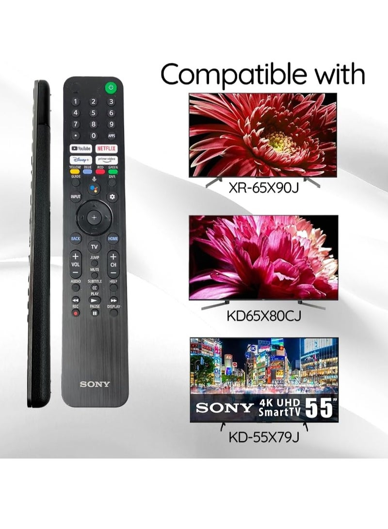RMF-TX520U 1-009-952-11 Replace Voice Remote Control Compatible with Sony Smart TV - Image 2