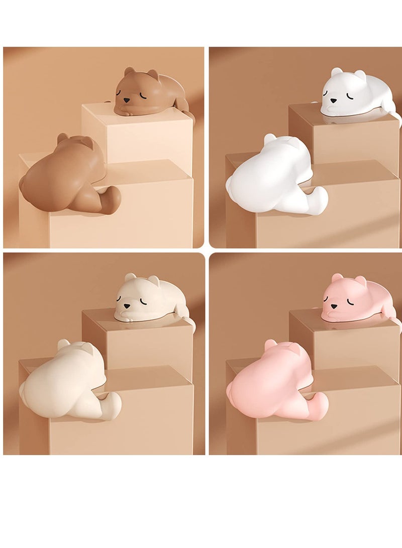Excefore 4 PCS Lovely Bear Corner Protector, Soft, Corner Protectors Child Safety, Soft Silicone Table Corner Protectors for Baby  - Image 2