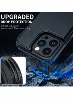 Y&D Wallet Case for iPhone 14 Pro Max with Card Holder, Fine Hole Camera Protect, Drop Protection, Phone Flip Leather Cover Men Women  - Image 4