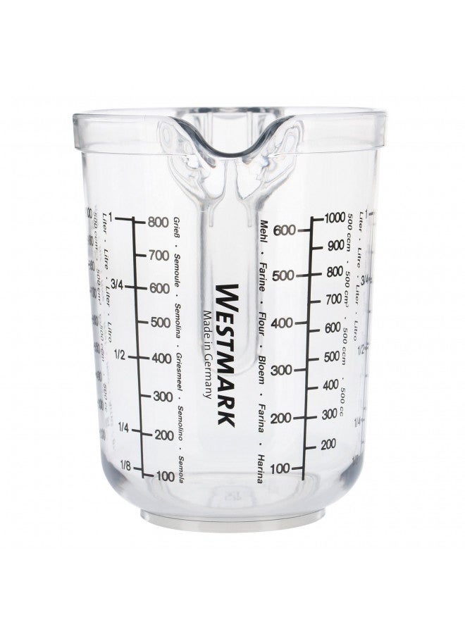 Westmark Germany 'Gerda' Measuring Cup Clear Multi Measurement Tool for Baking, Cooking, Sugar, Flour (Clear) - Image 2