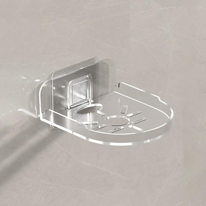 Jubobu Acrylic Small Wall Mount Floating Camera Shelf 2 Pack Baby Monitor Holder,Clear Mini Flexible Shelf for Bathroom, Bedroom, Kitchen (Transparent) - Image 3