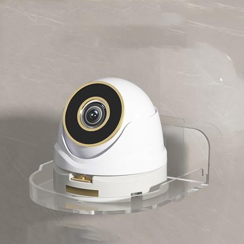 Jubobu Acrylic Small Wall Mount Floating Camera Shelf 2 Pack Baby Monitor Holder,Clear Mini Flexible Shelf for Bathroom, Bedroom, Kitchen (Transparent) - Image 5