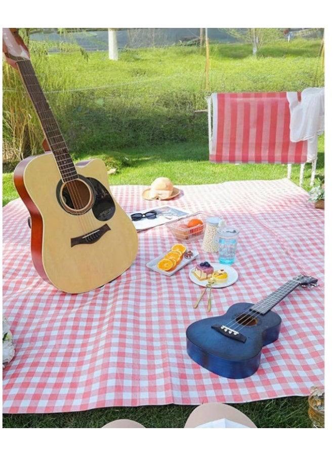 OASIS-TH Foldable Picnic Blanket Waterproof Beach Blanket Waterproof Picnic Blanket Portable Picnic Mat Portable Beach Mat For Outdoor Camping Family Outdoor Park Garden 2X3M - Image 2