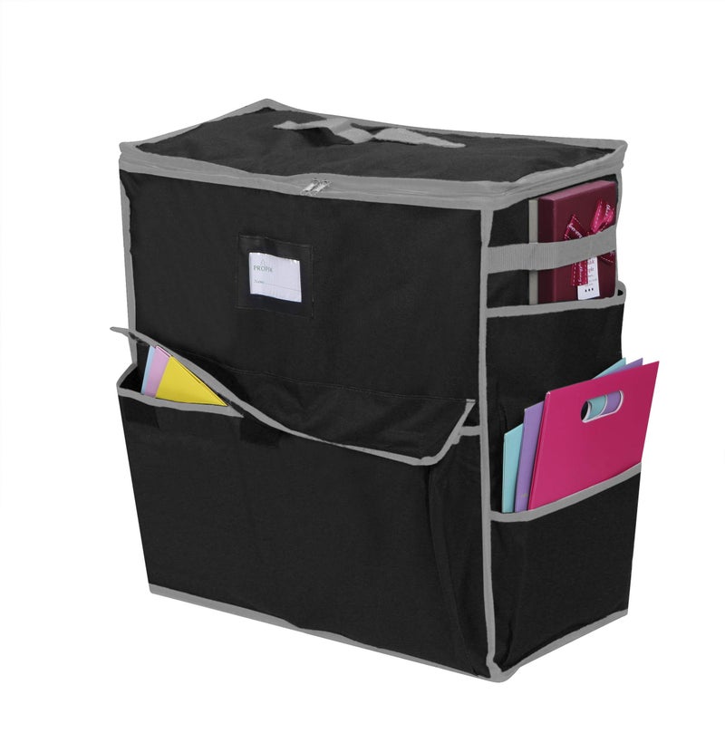 ProPik Unique Holiday Storage Organizer for Gift Bag and Wrapping Accessories (Black) - Image 3