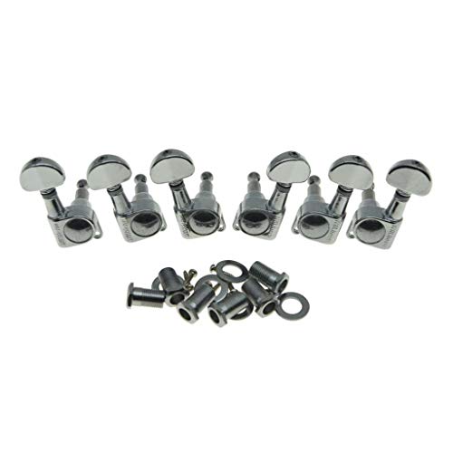 Wilkinson 3x3 ROTO Style Guitar Tuners Tuning Keys Pegs Guitar Machine Heads for Les Paul or Acoustic Guitars Chrome - Image 1