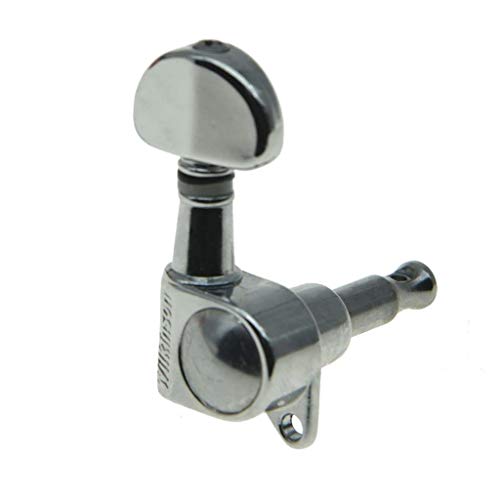 Wilkinson 3x3 ROTO Style Guitar Tuners Tuning Keys Pegs Guitar Machine Heads for Les Paul or Acoustic Guitars Chrome - Image 4