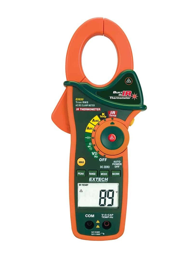 إكستيك مشبك القياس الرقمي Extech EX830 بإنترفيرومتر وTrue RMS 1000A AC/DC - Image 2