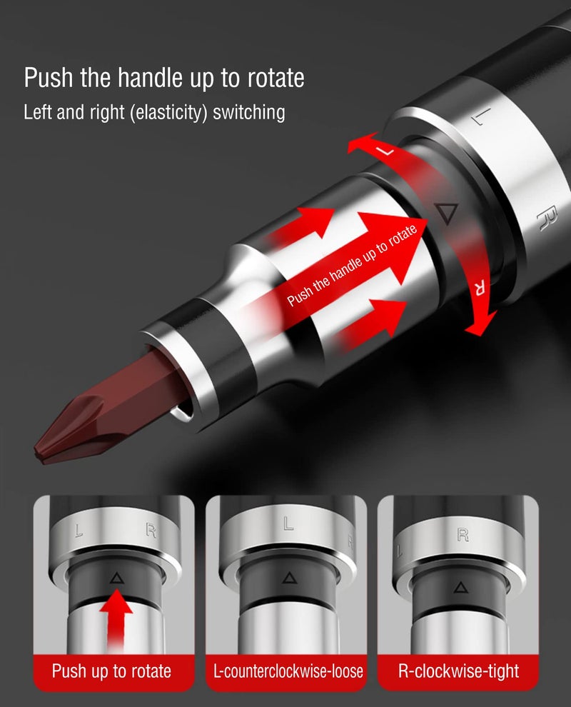 JEEJINYAN 12 PCS Manual Impact Driver, S2 Alloy Steel Impact Driver Bit Set, Broken Bolt Extractor Set, Rust Screw Extractor, Impact Screwdriver for Dismantling the Old Screws (12PCS) - Image 5