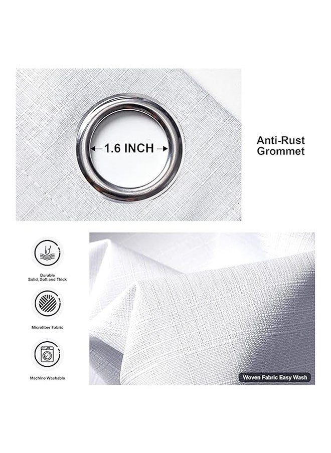 Intex Curtains House - Linen Thermal Insulated Fabric 100% Blackout Curtains With Steel Grommets 1 Pcs - Image 1