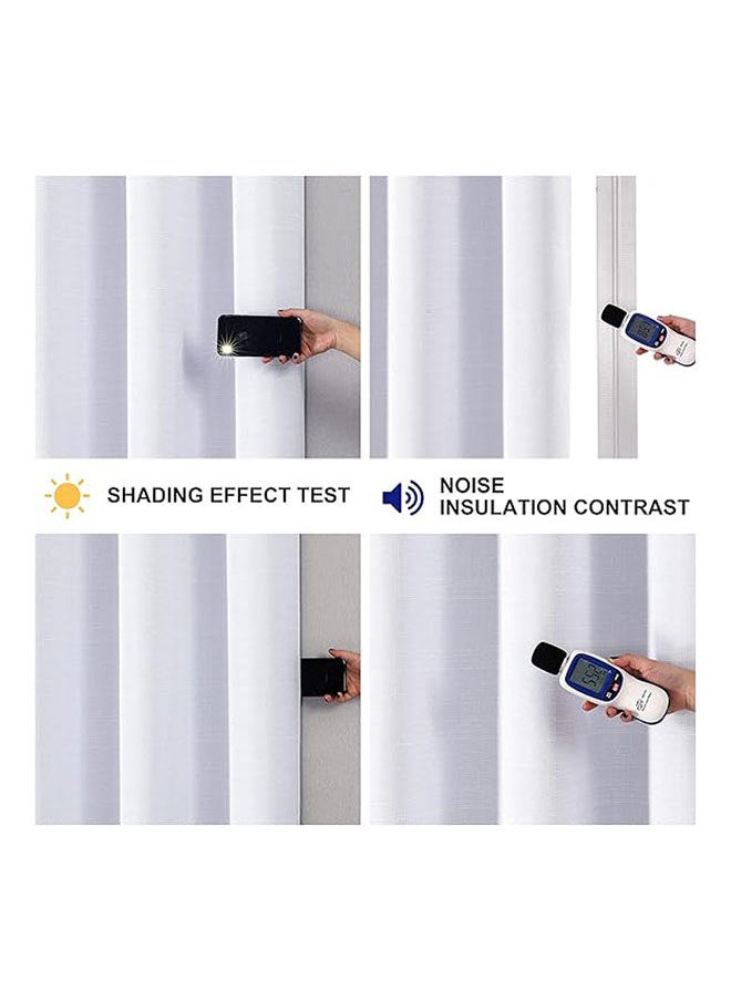 Intex Curtains House - Linen Thermal Insulated Fabric 100% Blackout Curtains With Steel Grommets 1 Pcs - Image 1