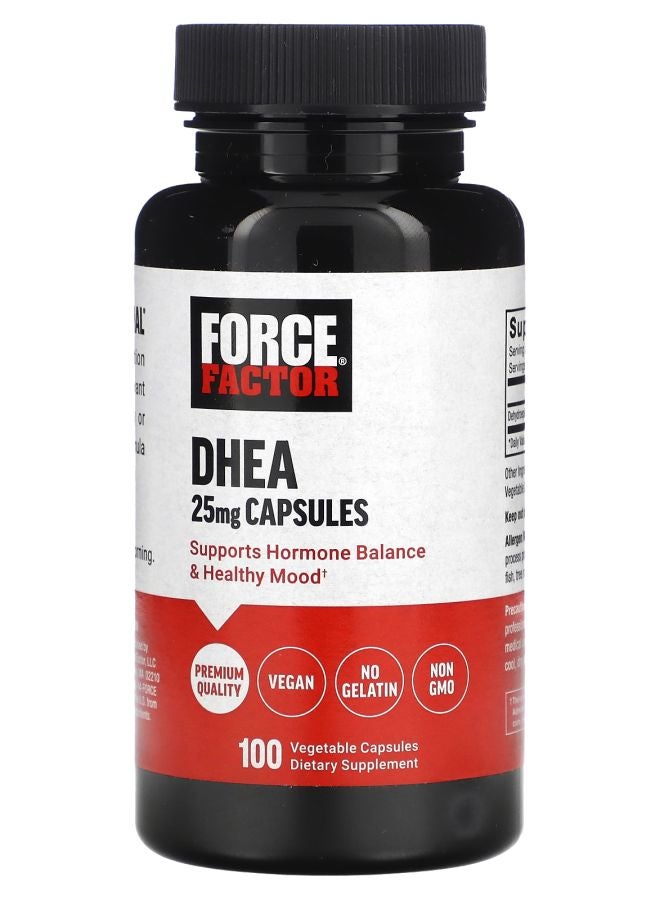 Force Factor DHEA 25 mg 100 Vegetable Capsules - Image 1