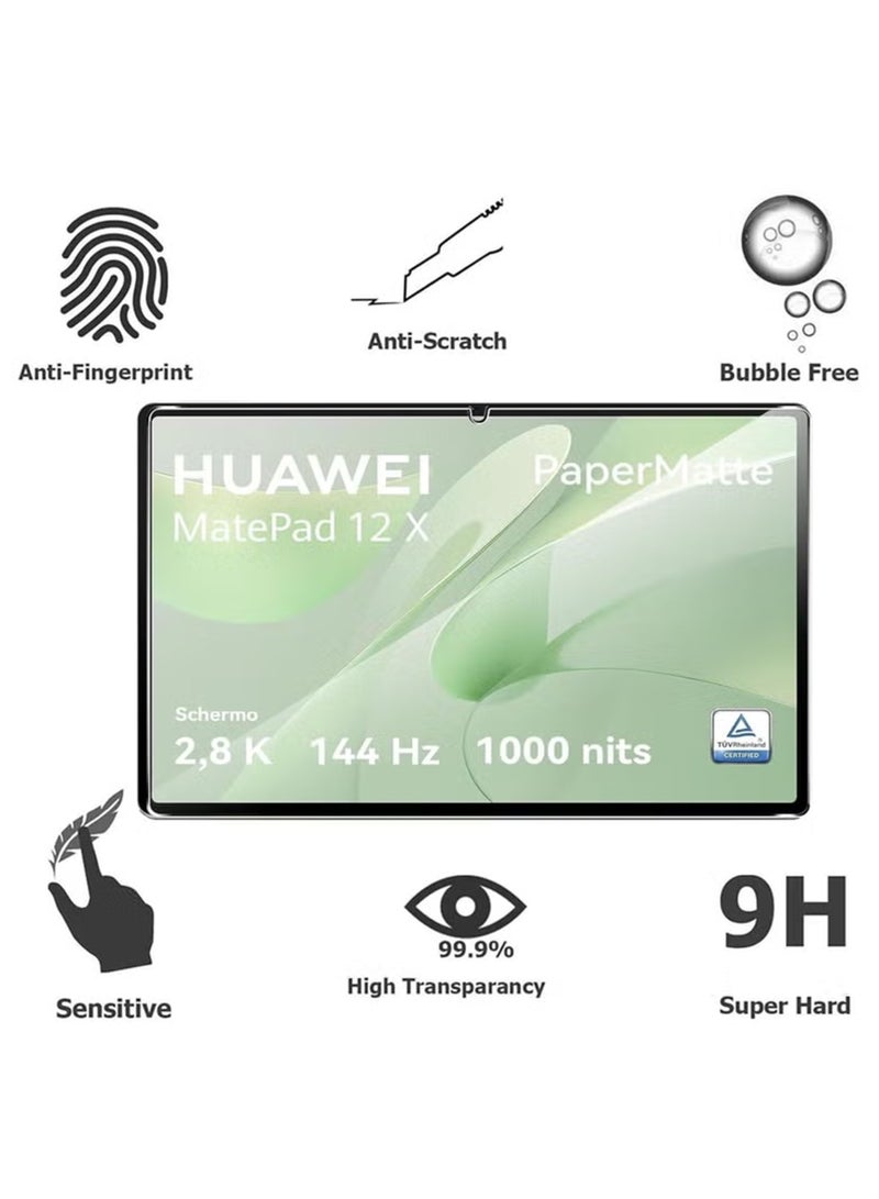 هواوي ميت باد 12x واقي شاشة، واقي شاشة من الزجاج المقوى عالي الوضوح، مقاوم للخدش، خالٍ من الفقاعات، شفافية عالية، واقي شاشة يعمل باللمس رقيق هواوي ميت باد 12x - Image 2