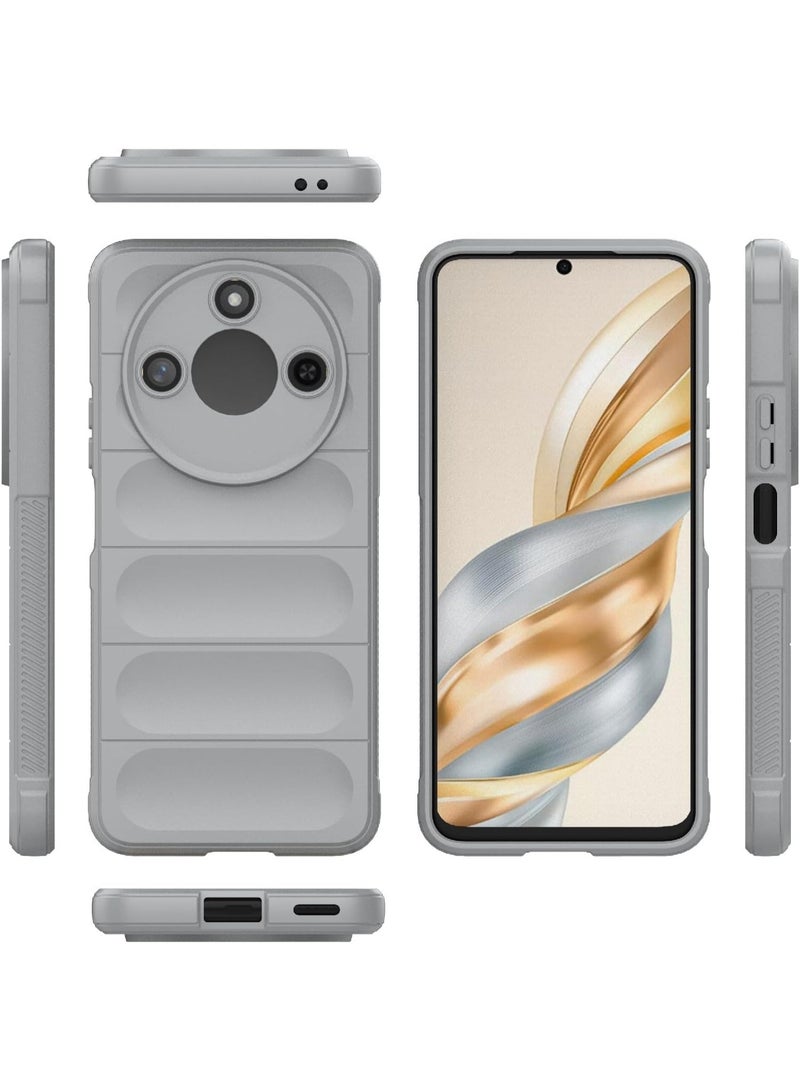 Premium Protection Back Silicone Case Compatible with Honor X9C smart 5G Magic Shield Shockproof Case with Camera Protection (Grey) - Image 3