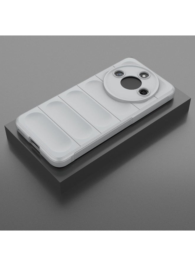 Premium Protection Back Silicone Case Compatible with Honor X9C smart 5G Magic Shield Shockproof Case with Camera Protection (Grey) - Image 2