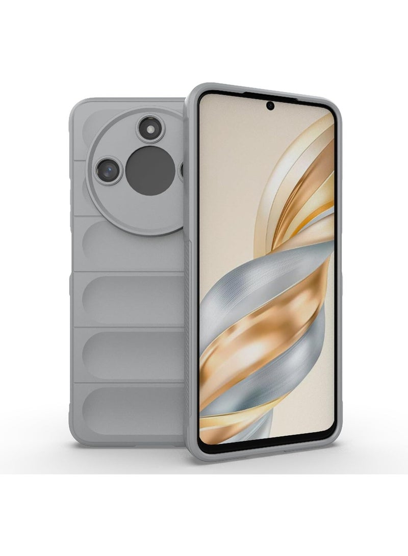 Premium Protection Back Silicone Case Compatible with Honor X9C smart 5G Magic Shield Shockproof Case with Camera Protection (Grey) - Image 1