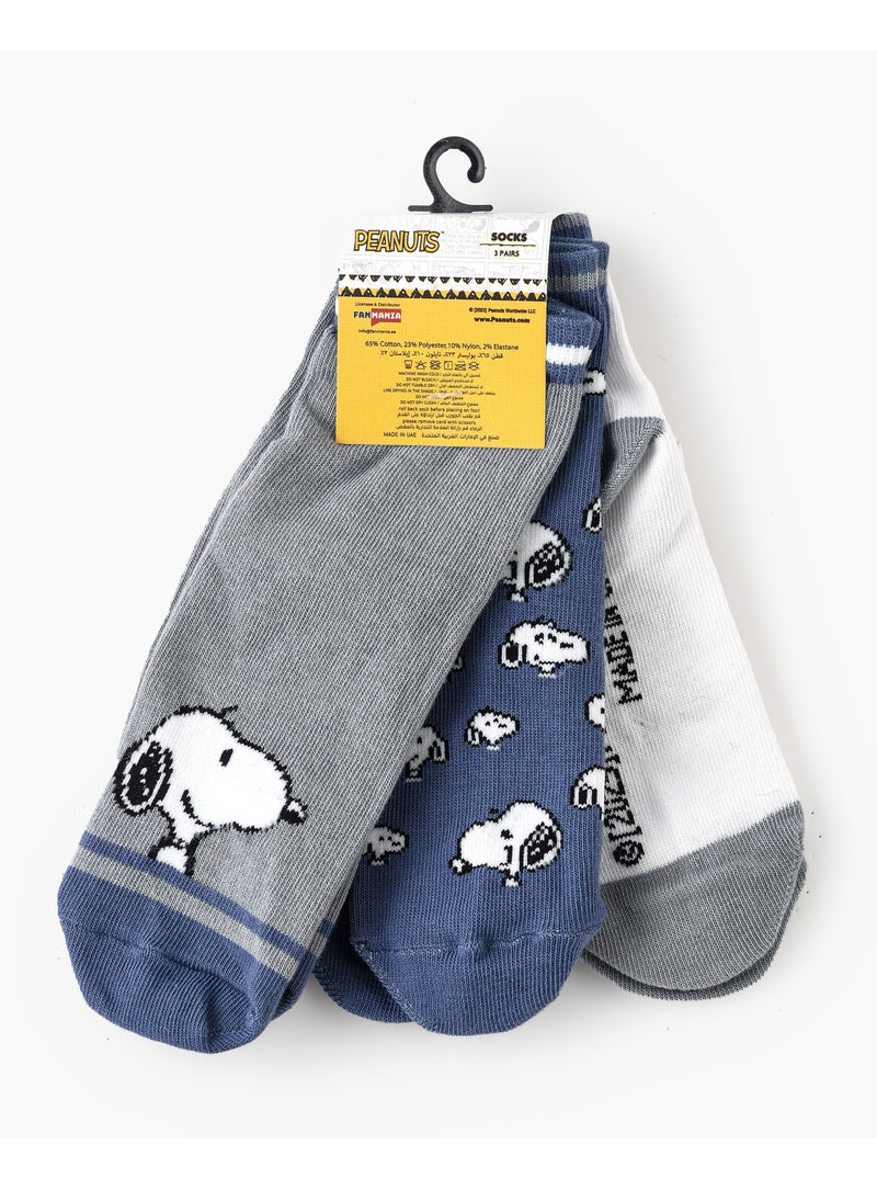 Urban Haul X Snoopy Ankle Socks - Pack of 3