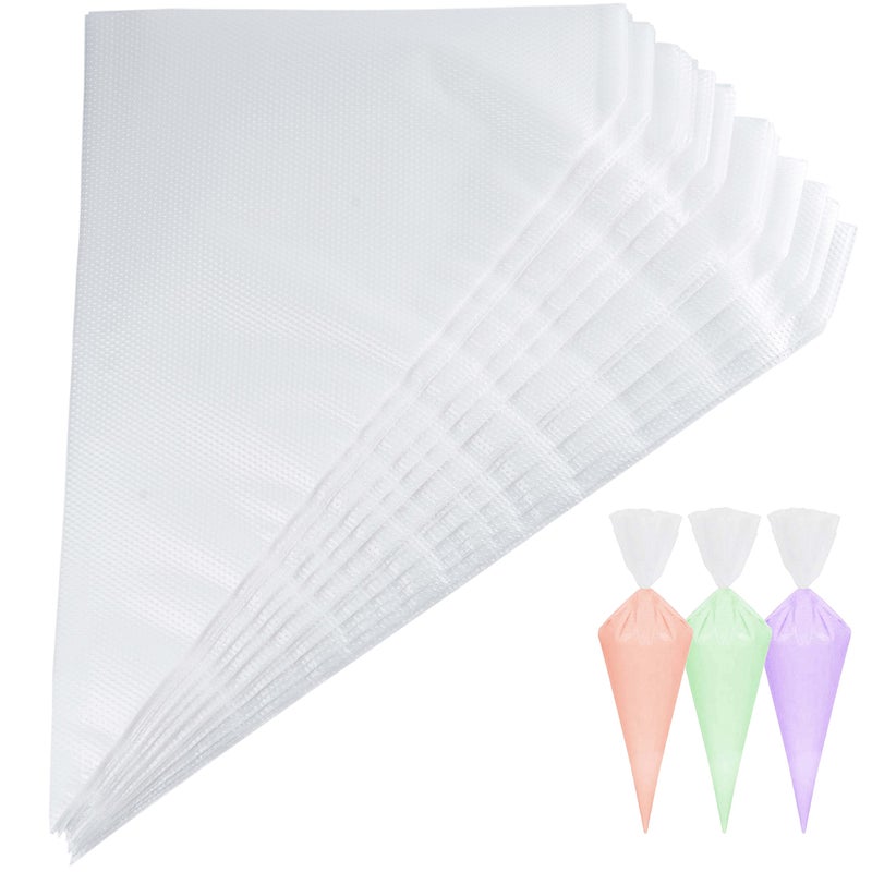 BOOMIBOO Piping Bags Pastry Bags 12 Inch 100pcs Disposable Icing Piping Pastry Bags For CookieCake Decorating Supplies Anti Burst And NonSlip Thicken Cake Decorating Bags 