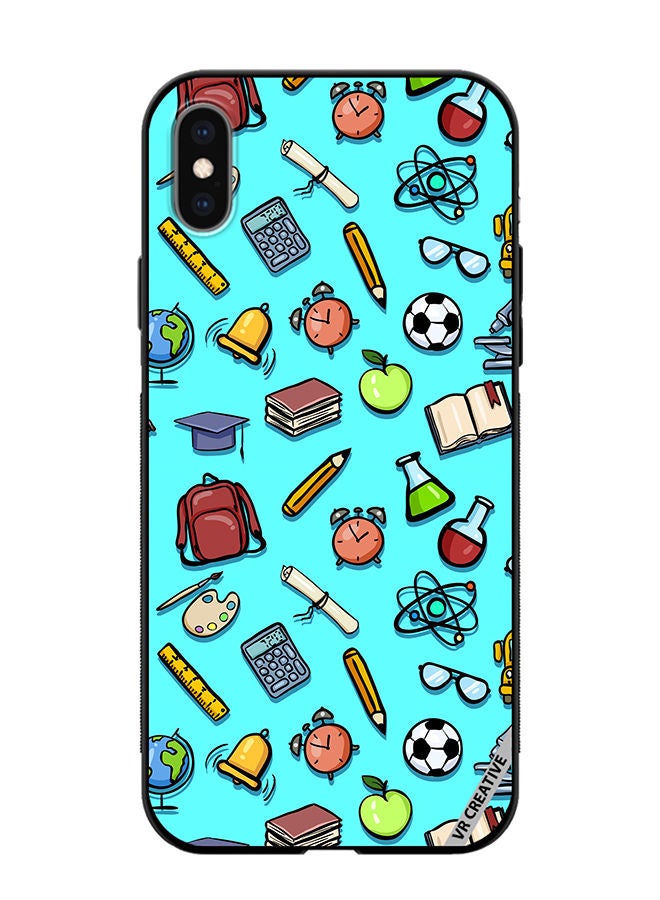 VR CREATIVE Protective Case Cover For Apple iPhone X/XS Cartoon School Color Design Multicolour - Image 1