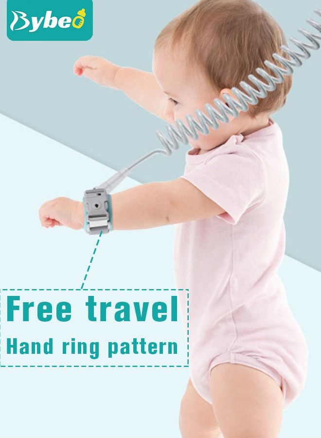 Bybeo 2 in 1 Toddler Leash, Baby Anti Lost Wrist Link, Child Safety Harness Tether, Kids Walking Wristband Assistant Strap Belt for Parent Boys Girls Outdoor Activity - Image 5
