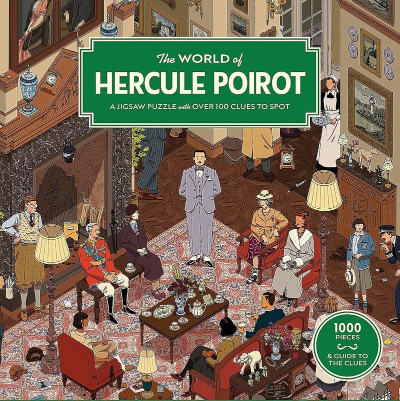 Laurence King The World of Hercule Poirot 1000 Piece Puzzle - Image 1