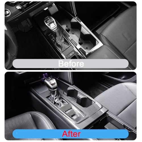 Kolya Compatible with 2025 Toyota Camry Accessories Center Console Gear Shift Panel Frame Cover Trim (Carbon Fiber Color) - North American Version - Image 2
