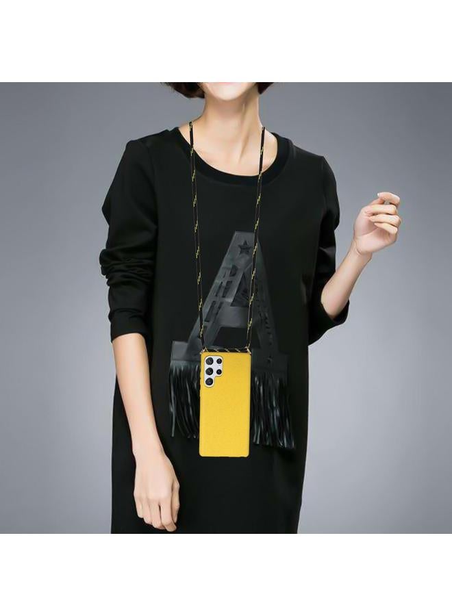 erorex Case For Samsung Galaxy S25 Ultra 5G Wheat Straw Material Hybrid TPU Phone Case with Lanyard - Image 4