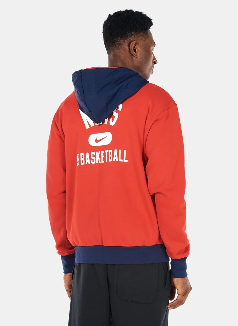 Nike Men's NBA Brooklyn Nets Courtside Full-Zip Fleece Hoodie