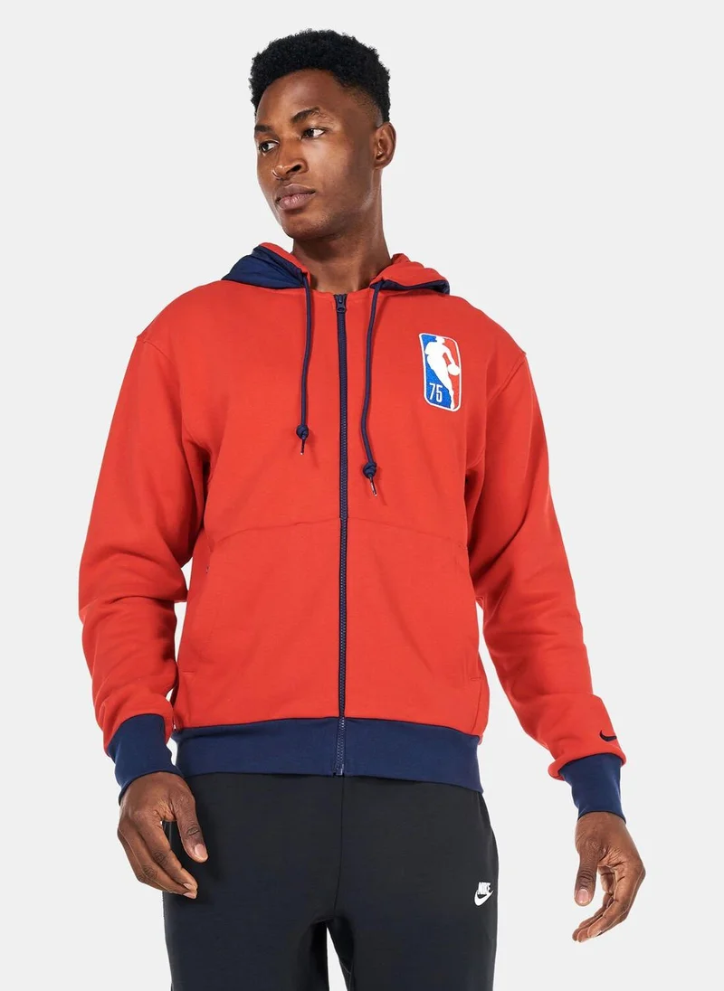 Nike Men's NBA Brooklyn Nets Courtside Full-Zip Fleece Hoodie