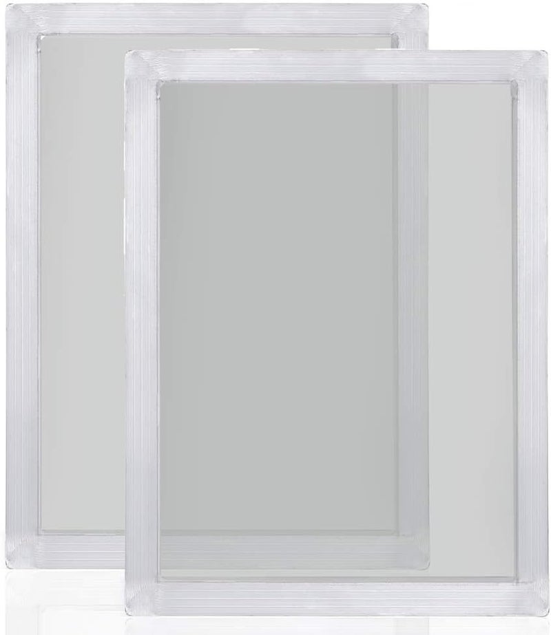 Caydo 2 Piece 10 x 14 Inch Aluminum Silk Screen Printing Frames with 110 White Mesh for Screen Printing - Image 1