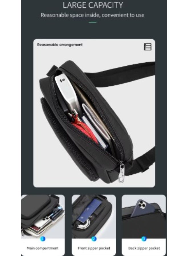 تايجرنو حقيبة كتف Tigernu مقاومة للماء والبقع، موديل T-S8136، لون أسود - Image 4