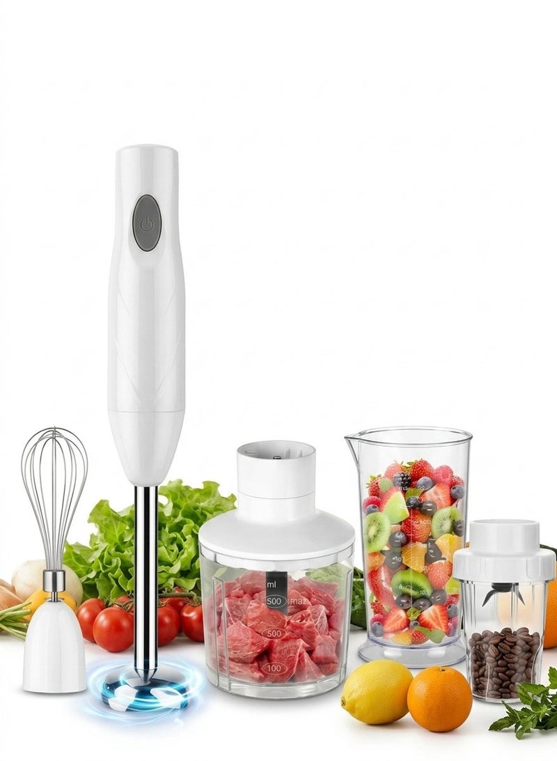 CUBEXELL Hand Blender,5 In 1 Electric Mixer 1000W Multipurpose Blender Portable Stainless Steel Blender With Chopper and Whisk 600ML Mixing Cup and 500ML Meat Grinding Bowl - Image 1
