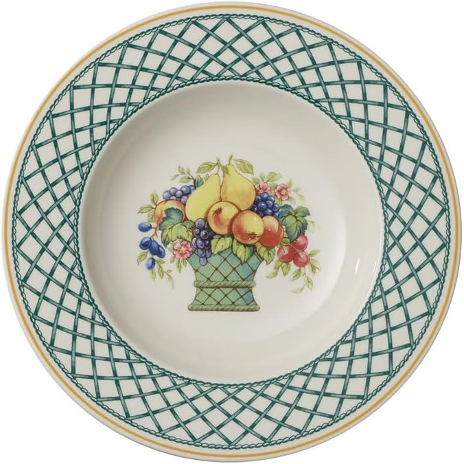 Villeroy & Boch Villeroy  Boch Basket Garden Rim Soup 95 in Premium Porcelain WhiteColored  - Image 1