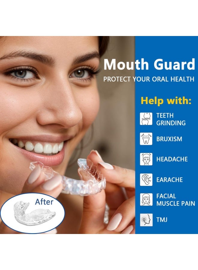 general Mouth Guard for Grinding Teeth at Night,8 Packs Night Guards for Teeth Grinding, Moldable Teeth Grinding Mouth Guard for Sleep,Mouthguards for Grinding of Teeth,2 Sizes & 1 Travel Case - Image 4