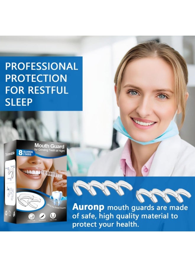 general Mouth Guard for Grinding Teeth at Night,8 Packs Night Guards for Teeth Grinding, Moldable Teeth Grinding Mouth Guard for Sleep,Mouthguards for Grinding of Teeth,2 Sizes & 1 Travel Case - Image 2
