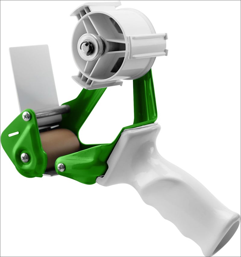 TAPEWELL Heavy Duty Metal Frame 2 Inch Wide Packing Tape Dispenser Gun with Special Ergonomic Handle, 3" Core, Premium Tempered Steel Blade - Image 1