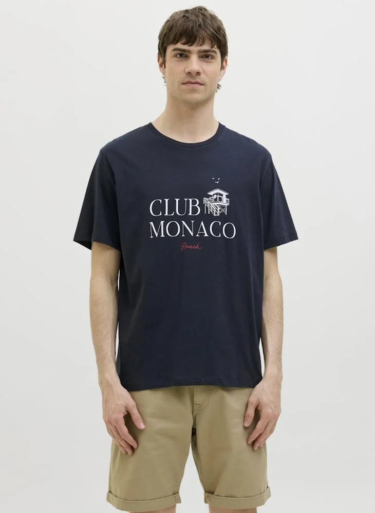 ج ج ريبل من جاك و جونز Short Sleeve Crew Neck T-Shirt