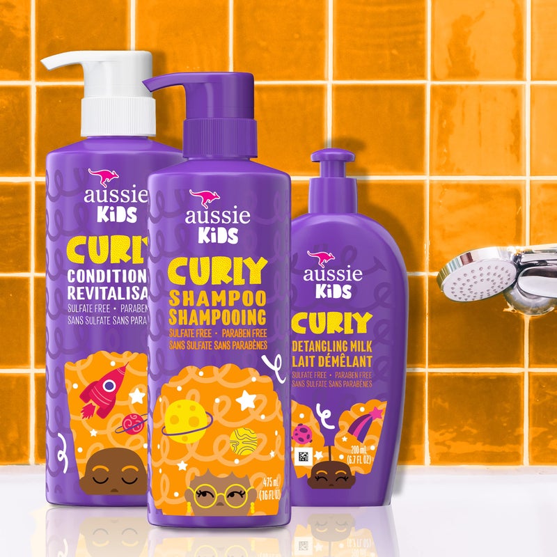 Aussie Kids Shampoo, Conditioner, and Leave-in Conditioner Bundle for Curly Hair, Sulfate and Paraben Free - Image 4