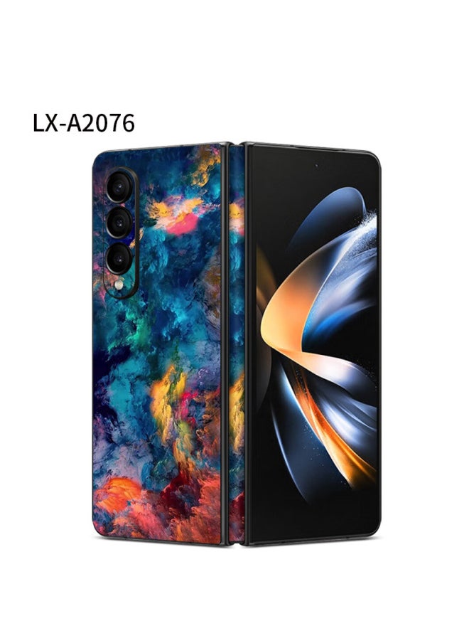 Generic Suitable For Samsung GalaxyZfold4 Back Film Edging Protective Film Sticker SM-F9360 Folding Screen Personality-Color:LX-A2076-Dimensions:For Samsung Fold3 One-part Front Frame (3M)  - Image 1