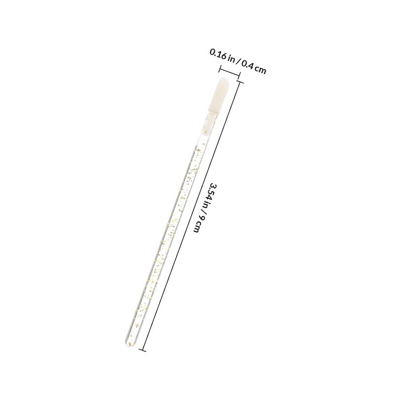 100 Pcs Disposable Crystal Lip Brush Hollow Lip Gloss Applicator Wands for Lipstick Makeup Artists Professional Use - Image 2