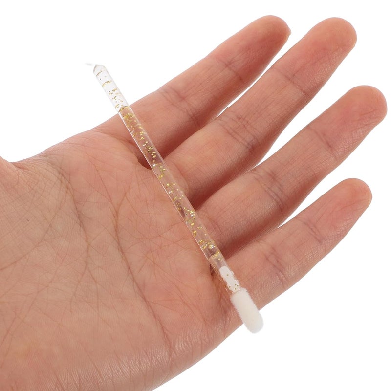 100 Pcs Disposable Crystal Lip Brush Hollow Lip Gloss Applicator Wands for Lipstick Makeup Artists Professional Use - Image 3