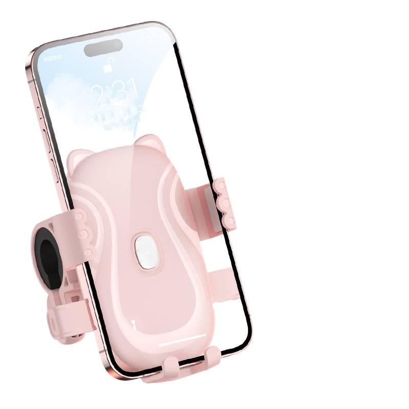 Stable Navigation Support Phone Holder Motorcycle & Bicycle for Riding and Navigation and Rearview Mirror Mount for Fits Most Smartphones - Image 3